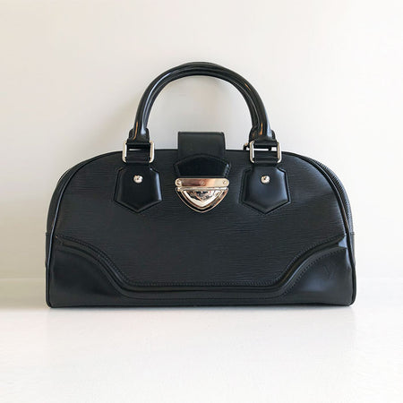 Louis Vuitton Bowling Montaigne GM Black Epi in 2023