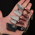 Mini Real Kitchen Knife keychain + mini sheath (2pcs pack)