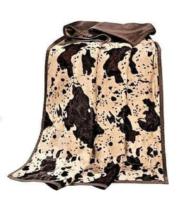 Cow Print Western Throw Blanket Your Western Decor Llc