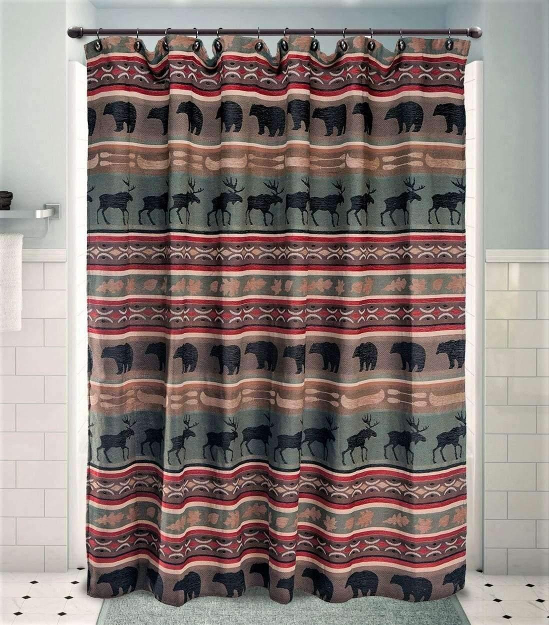 moose shower curtain