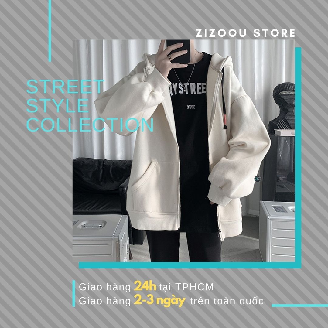 Áo hoodie nam trơn Hàn Quốc ATD063  Shop áo thu đông
