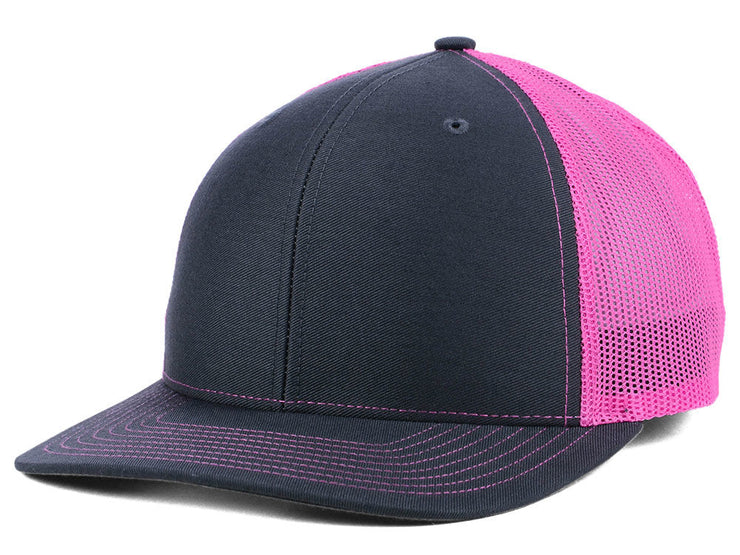 Richardson 112 Trucker - Charcoal/Neon Pink – CustomLids.com