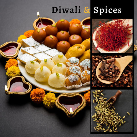 Aromatic spices in traditional Diwali dishes