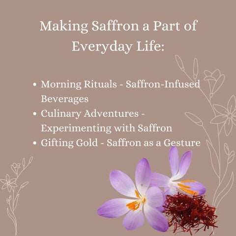 How to use Saffron in the Morning Rituals