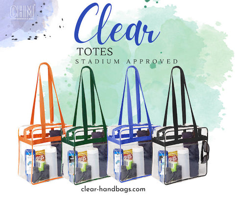 clear stadium tote bag