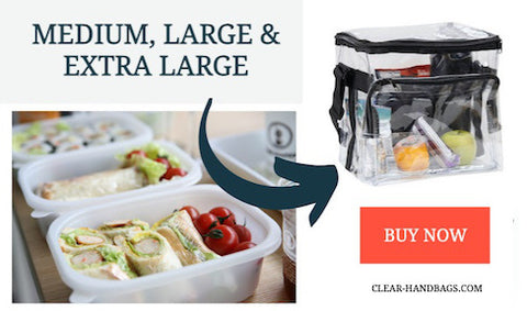 clear lunch bags for meal prep