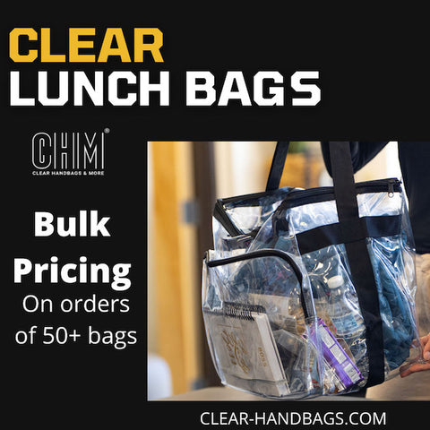 Large Clear Lunch Bags