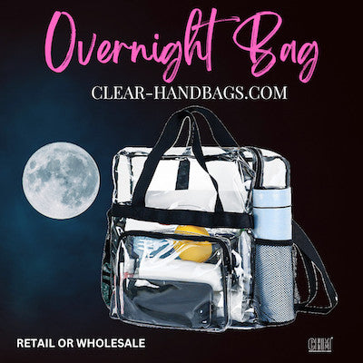 clear overnight bag