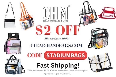 clear concert bag sale coupon code
