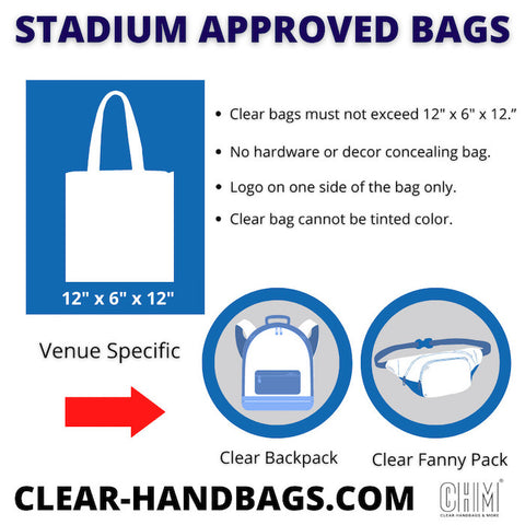 clear fanny packs stadiums