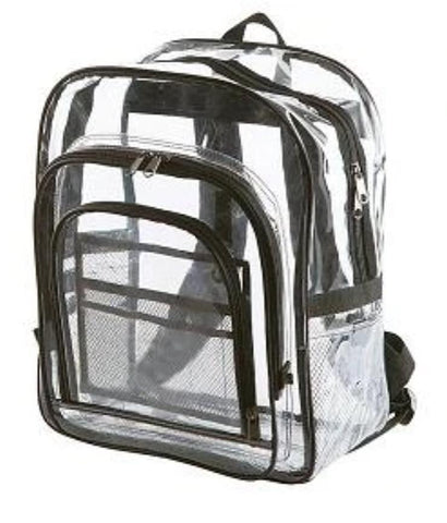 clear backpacks for work