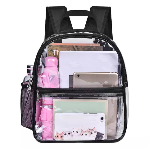 A CCSD school requires clear backpacks for students