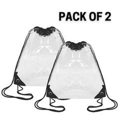 clear drawstring bag