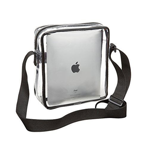 black and clear purse