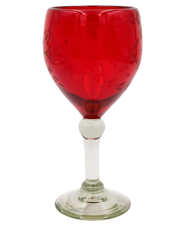 Pink Tulips Stemless Wine Glass - Ida Red General Store