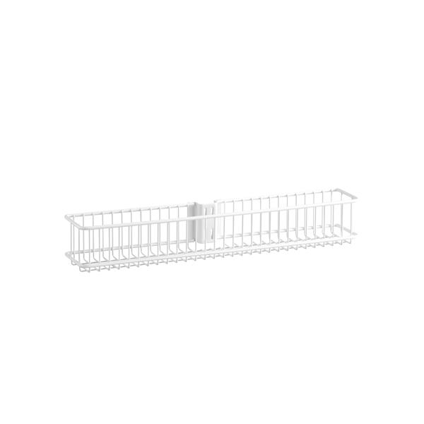 Panier fil systeme porte, Blanc / S