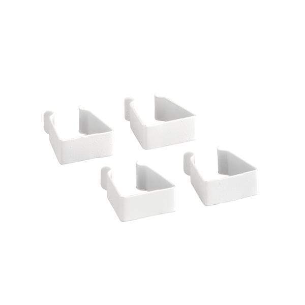 Connecteur de cadres pour extension systeme panier (lot de 4), blanc