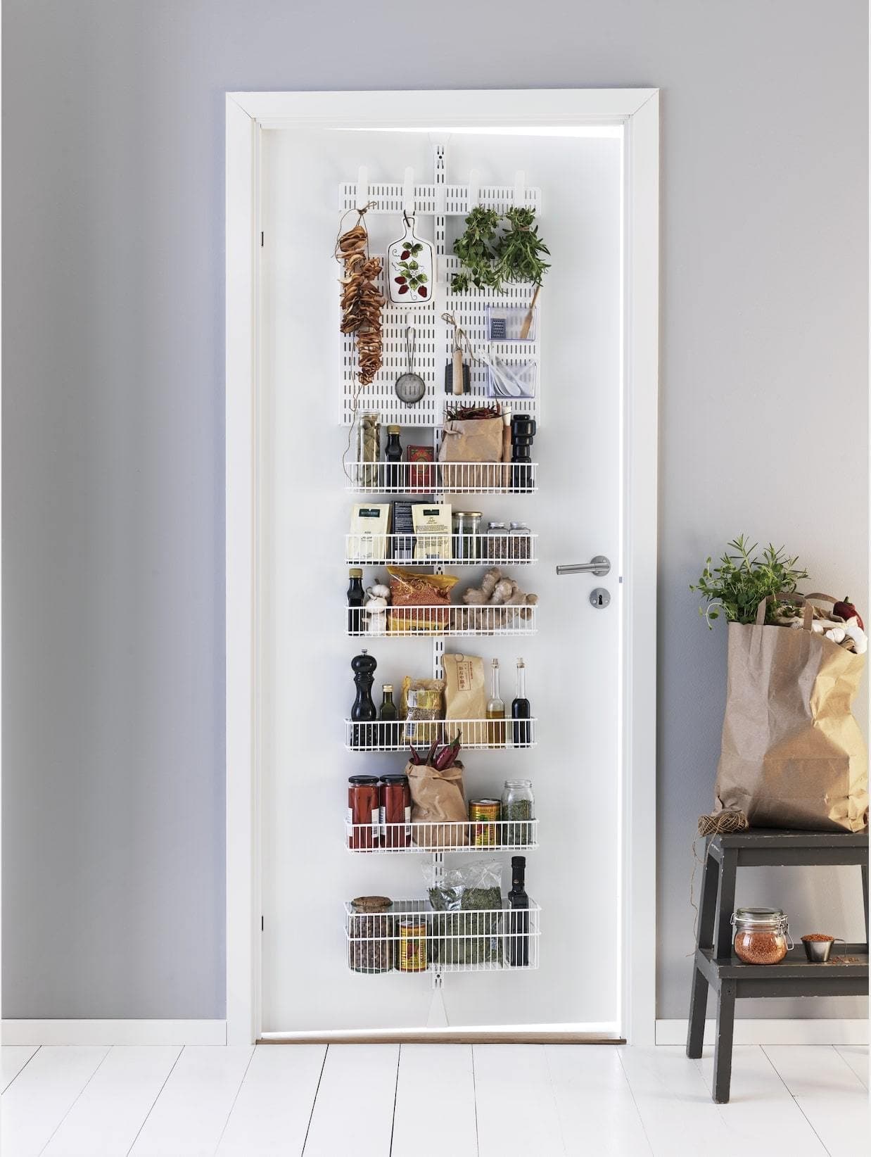 Rangement sur porte ELFA Cuisine, Blanc