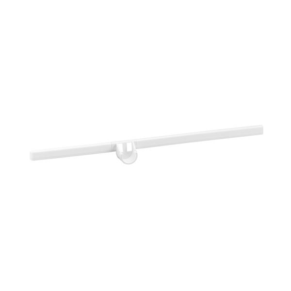 Cache-console et Support pour tube penderie, Blanc / 42cm / Droite