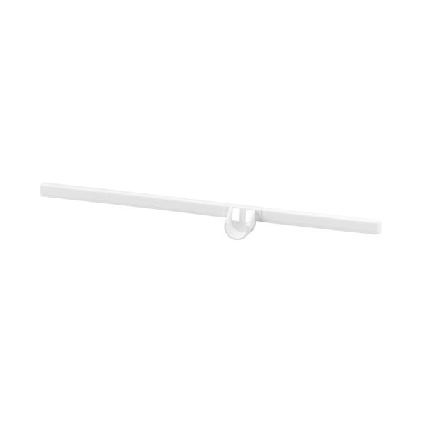 Cache-console et Support pour tube penderie, Blanc / 42cm / Gauche