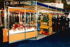 A young Ian pictured at one of the early coin-op trade shows