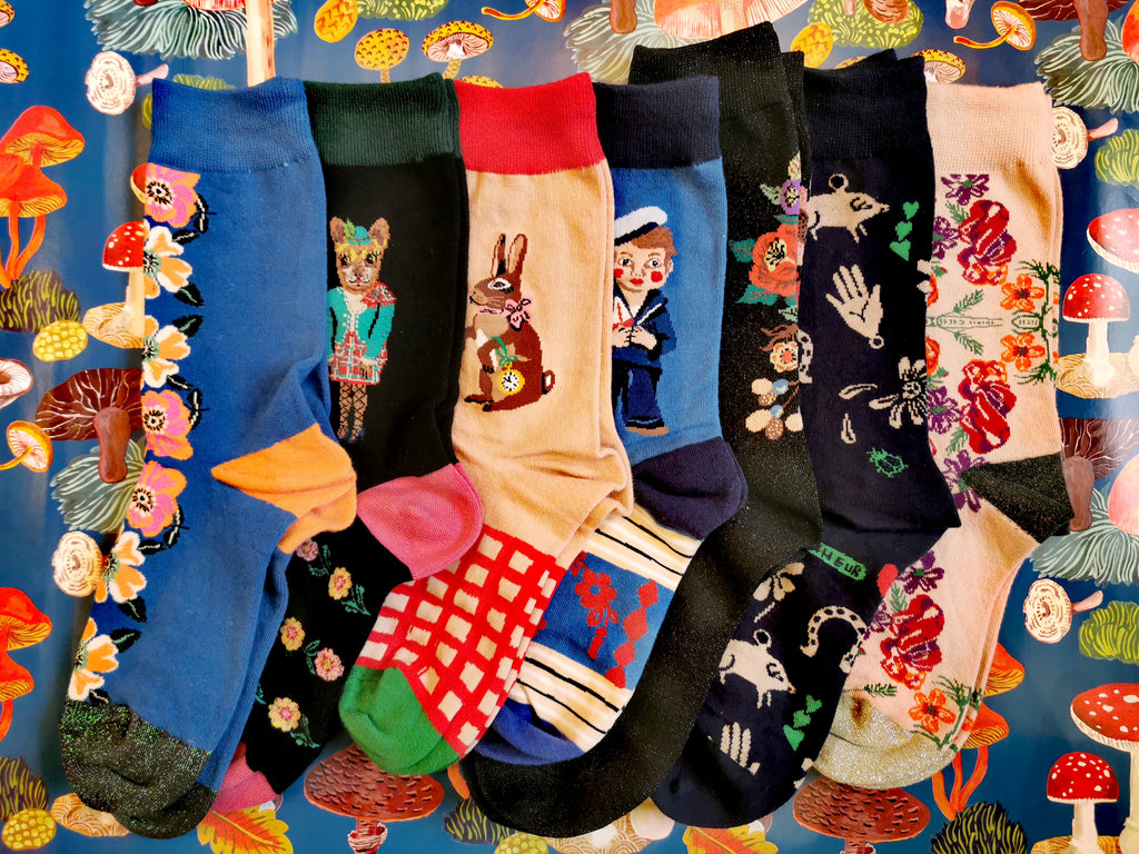 Nathalie Lete cat socks – blackout shop brighton