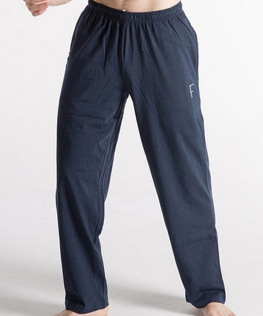Tall Men's Slim Fit Athletic Pants: Cotton Jersey - Graphite Heather, Navy  & Black - Black / Small / Reg - 34