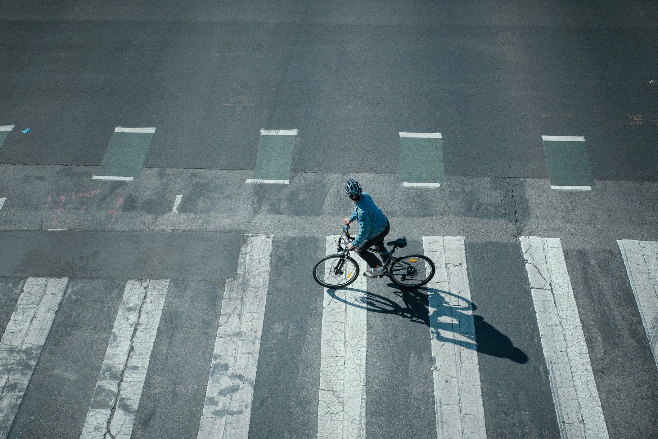 man on the road with ebike