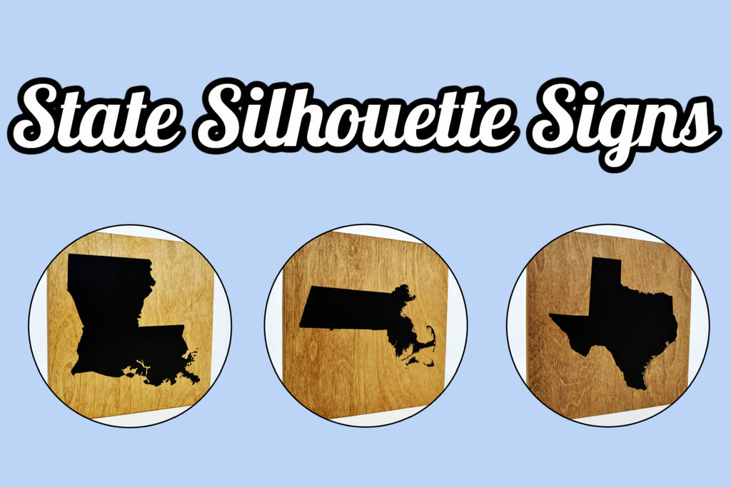 Cranberry Collective Wooden State Signs