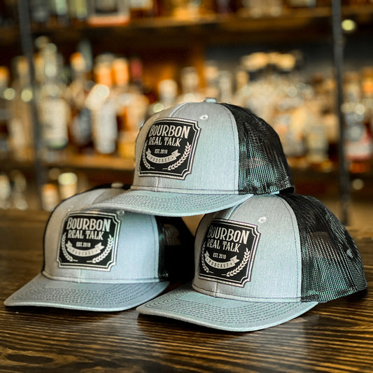 Distressed Unstructured Trucker Hat - Bourbon Real Talk