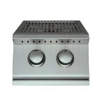 RCS Premier 40" Built-in Grill with LED Lights RJC40AL Premiere Series 2-Burner Double Side Burner - RJCSSB