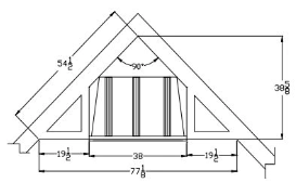 Heatmaster Vent Free Firebox Builder 36" w/Multi-pattern Brick HVF36BB Guideline Dimension for Corner Application HVF-36-BB Flame Authority