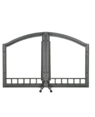 Napoleon High Country™ 6000 Wood Burning Fireplace NZ6000 Arched Wrought Iron Double Door H335-1WI Flame Authority