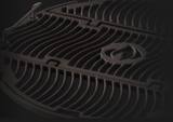 Napoleon Pro Charcoal Kettle Grill PRO22K-LEG-2 PORCELAIN-COATED CAST IRON ICONIC WAVE COOKING GRIDS (ICONIC SEAR MARKS)