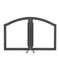 Napoleon High Country™ 6000 Wood Burning Fireplace NZ6000 Arched Black Double Door H335-1K Flame Authority