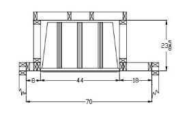 Heatmaster Vent Free Firebox Regular 42 inch with Brick Liner HVF42 Combustible Side Wall Placement for HVF-42 Flame Authority