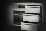 Napoleon Built-In Components 36" X 24" Stainless Steel Single Door & Double Drawer BI-3624-1D2DR