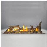 Napoleon Galaxy 48 Single Sided Outdoor Gas Fireplace GSS48E Driftwood Log Set DL45