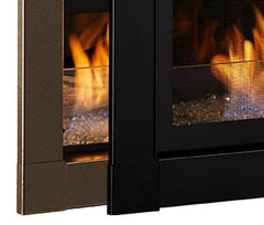 42" Contemporary Veined Copper Front - AVFL42CFVC and 42" Contemporary Satin Black Front -  AVFL42CFSB- Flame Authority