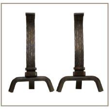 Decorative Forged Andirons