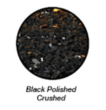 Black Polished Crushed Glass