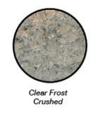 Clear Frost Crushed Glass