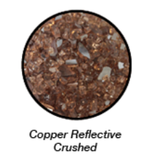 Copper Reflective Crushed Glass
