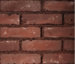 Cottage/Rustic Brick Fireplace Liner