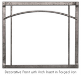 <strong>DFF36RPD:</strong>&nbsp;Front Inset, Forged Iron, Distress Pewter - Arch