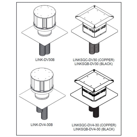 Direct Vent Insert Termination Kits