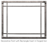 DFF36CPD: Front Inset, Forged Iron, Distress Pewter - Rectangular