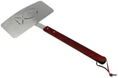 18-1/2" Large stainless steel 10" wide fish spatula with genuine rosewood handle (FS1)