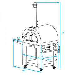 Assembled Oven Dimensions
