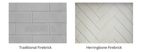 Customize the interior of your fireplace with these alternate firebrick kits.